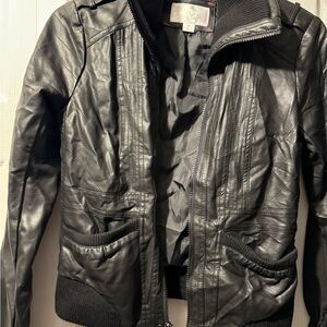 Xhilaration black faux leather jacket